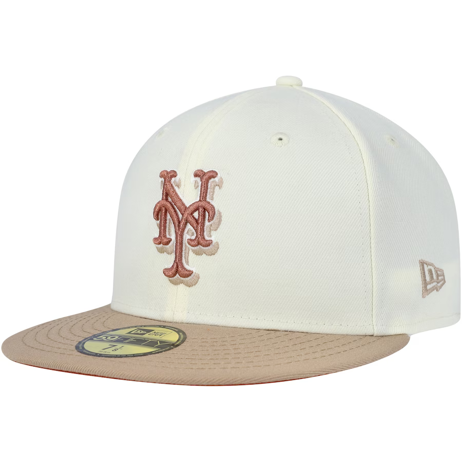 New Era New York Mets Chrome/Camel Rust Undervisor 59FIFTY Fitted Hat