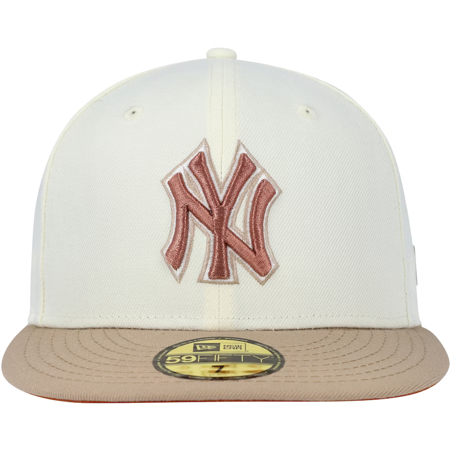 New Era New York Yankees Chrome/Camel Rust Undervisor 59FIFTY Fitted Hat