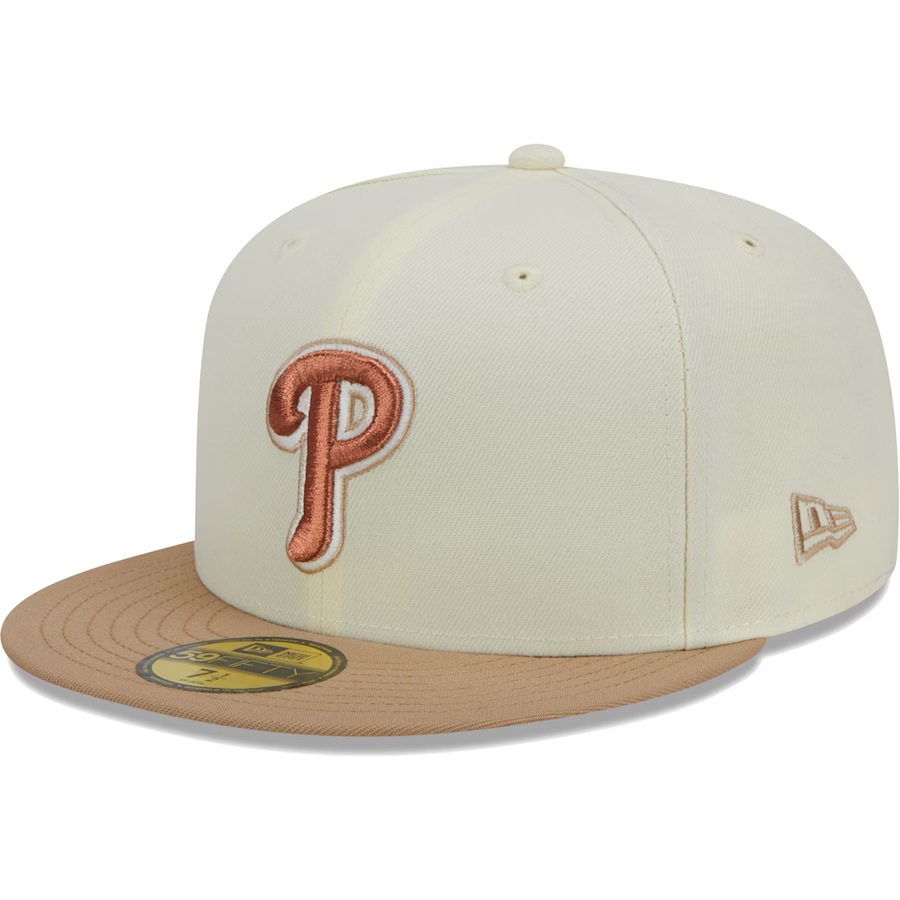 New Era Philadelphia Phillies Chrome/Camel Rust Undervisor 59FIFTY Fitted Hat