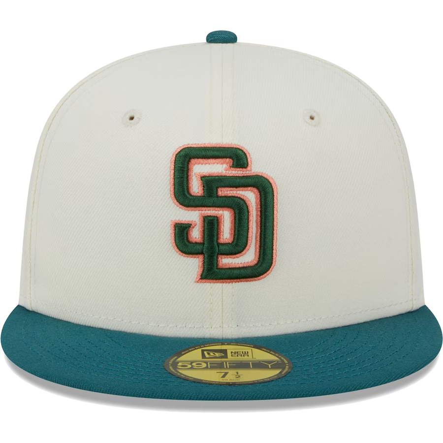 New Era San Diego Padres Chrome Evergreen 2023 59FIFTY Fitted Hat