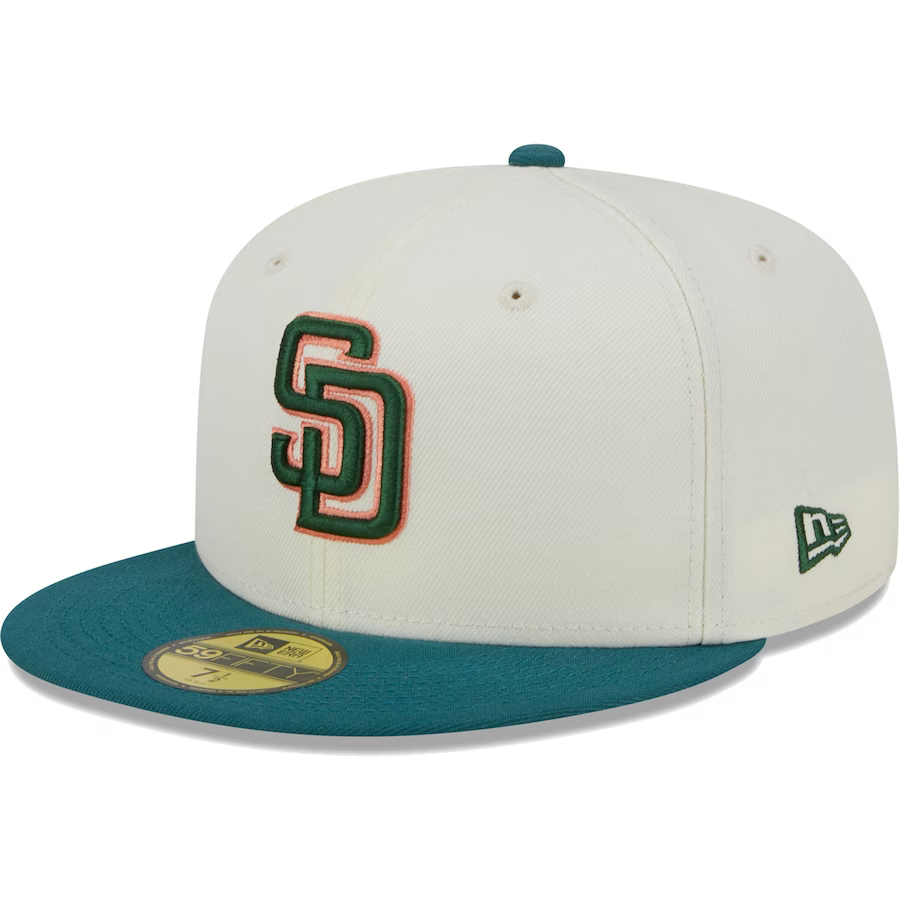 New Era San Diego Padres Chrome Evergreen 2023 59FIFTY Fitted Hat