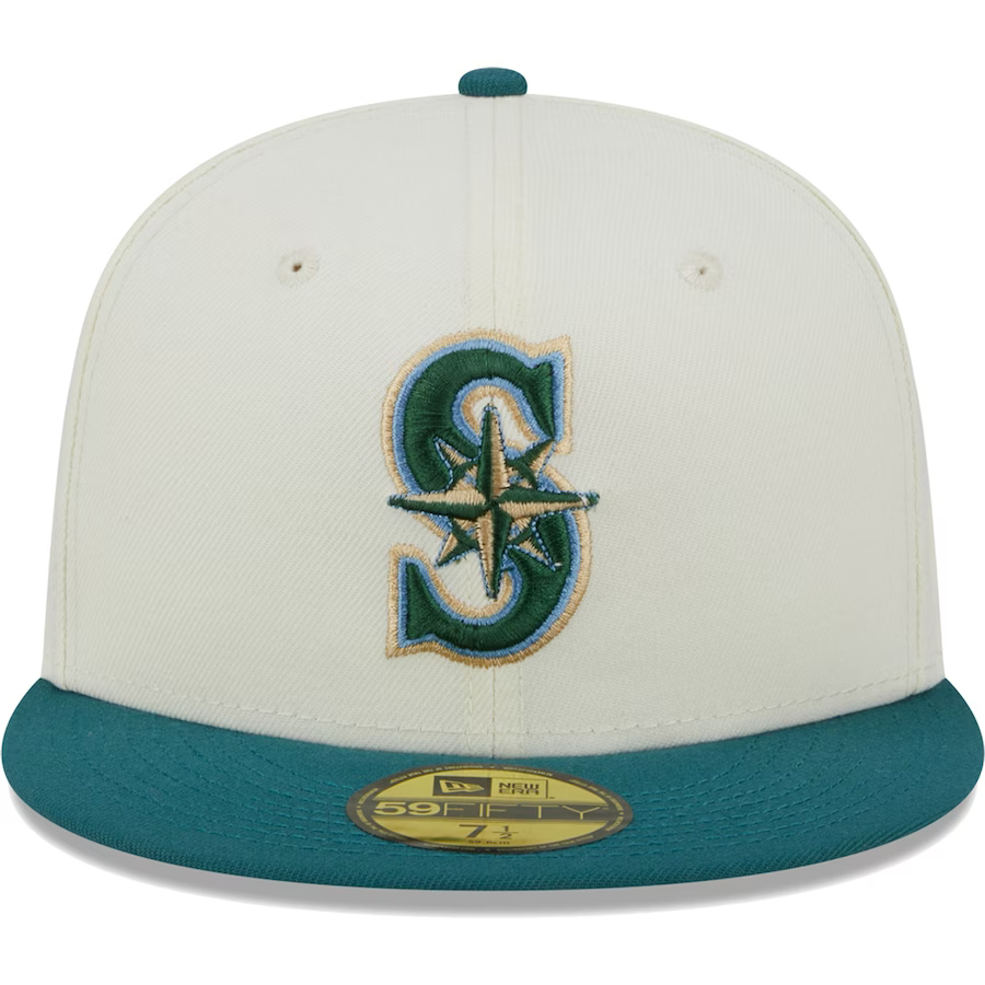 New Era Seattle Mariners Chrome Evergreen 2023 59FIFTY Fitted Hat