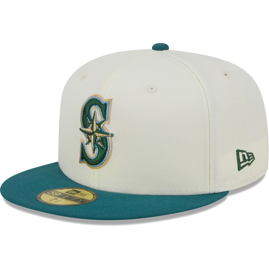 New Era Seattle Mariners Chrome Evergreen 2023 59FIFTY Fitted Hat
