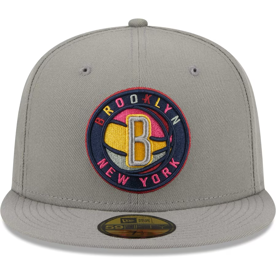 New Era Brooklyn Nets Gray Color Pack 2023 59FIFTY Fitted Hat