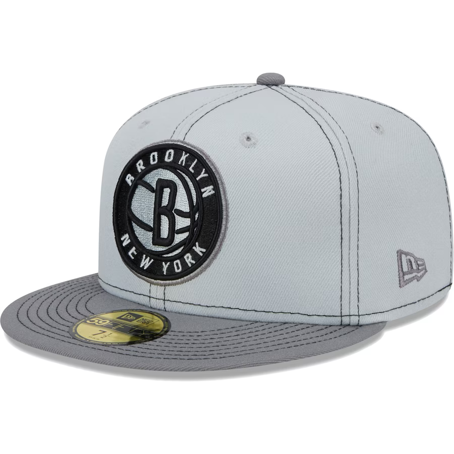 Casquette New Era Brooklyn Nets Saison 2012-2013 - Taille 7, Noire, 59Fifty, Neuf Sans étiquette