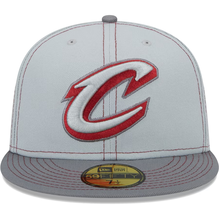 New Era Cleveland Cavaliers Gray Color Pop 2023 59FIFTY Fitted Hat