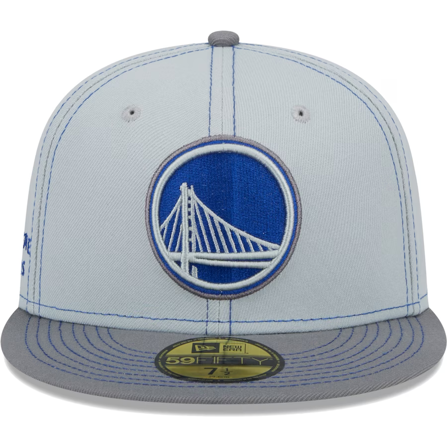 New Era Golden State Warriors Gray Color Pop 2023 59FIFTY Fitted Hat