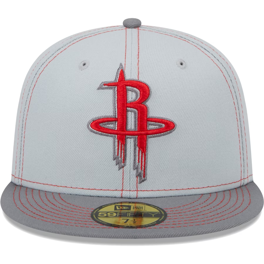 New Era Houston Rockets Gray Color Pop 2023 59FIFTY Fitted Hat