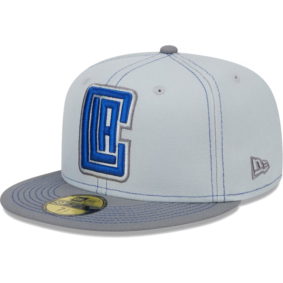 New Era LA Clippers Gray Color Pop 2023 59FIFTY Fitted Hat