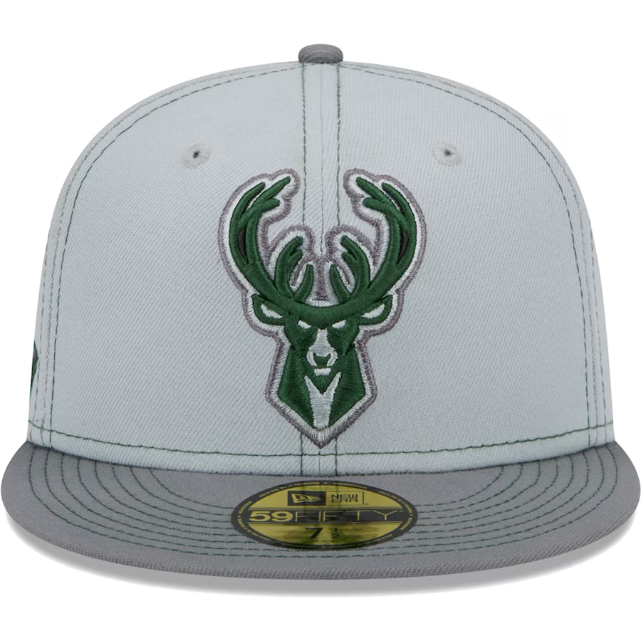 New Era Milwaukee Bucks Gray Color Pop 2023 59FIFTY Fitted Hat