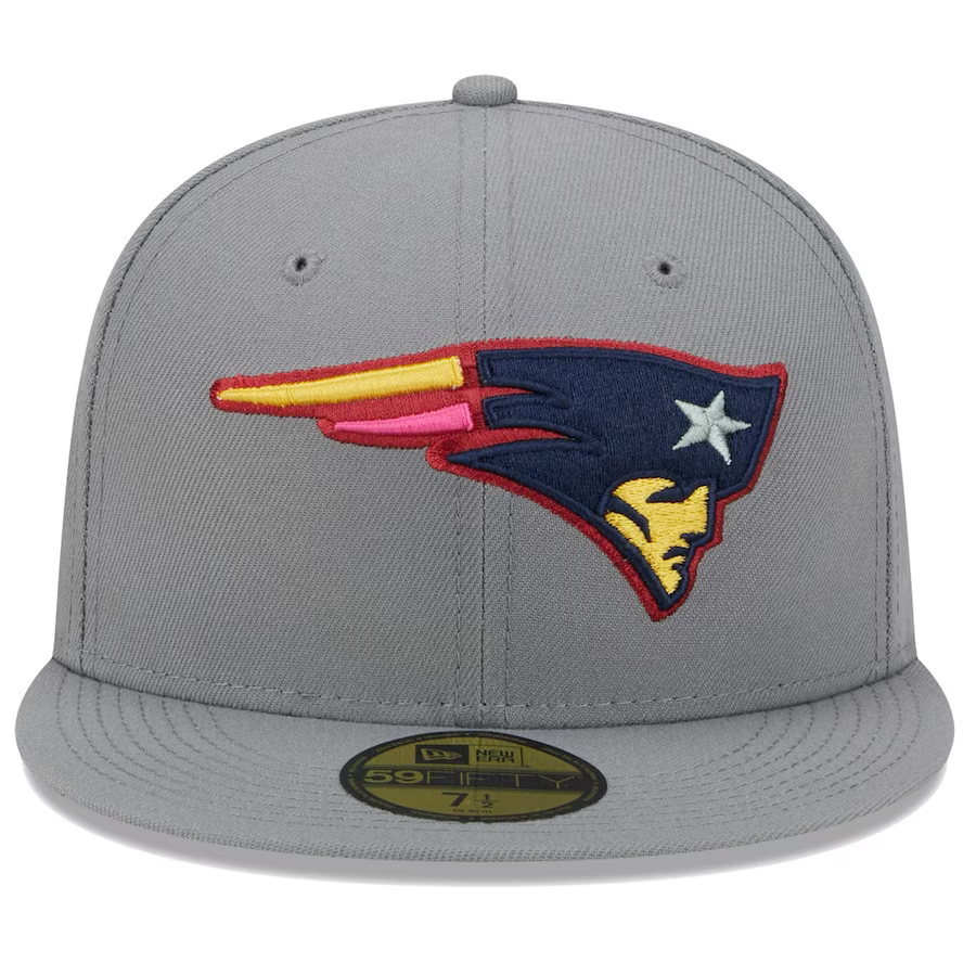 New Era New England Patriots Gray Color Pack 2023 59FIFTY Fitted Hat