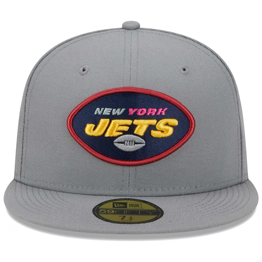 New Era New York Jets Gray Color Pack 2023 59FIFTY Fitted Hat