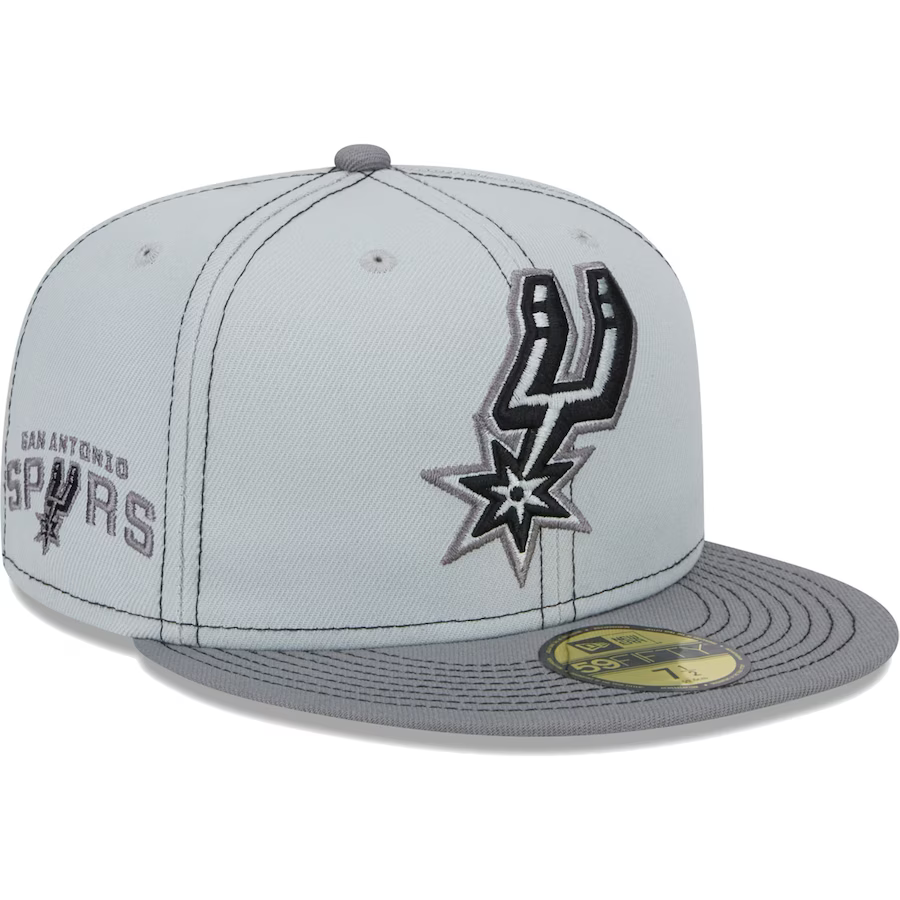 New Era San Antonio Spurs Gray Color Pop 2023 59FIFTY Fitted Hat