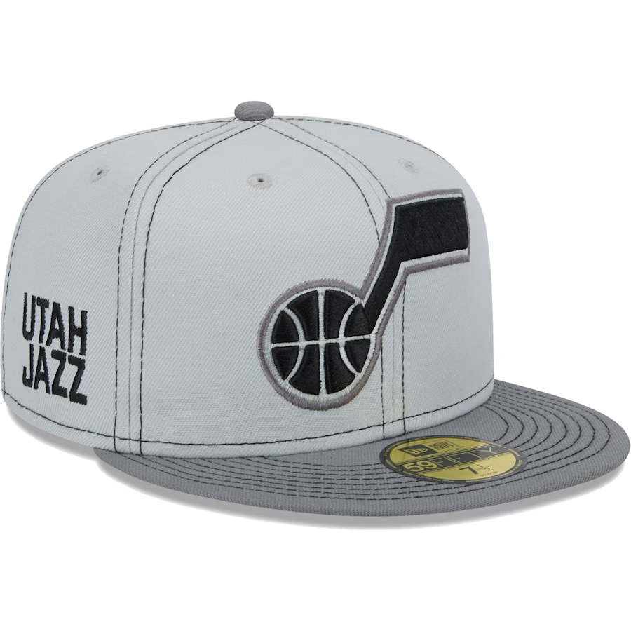 New Era Utah Jazz Gray Color Pop 2023 59FIFTY Fitted Hat