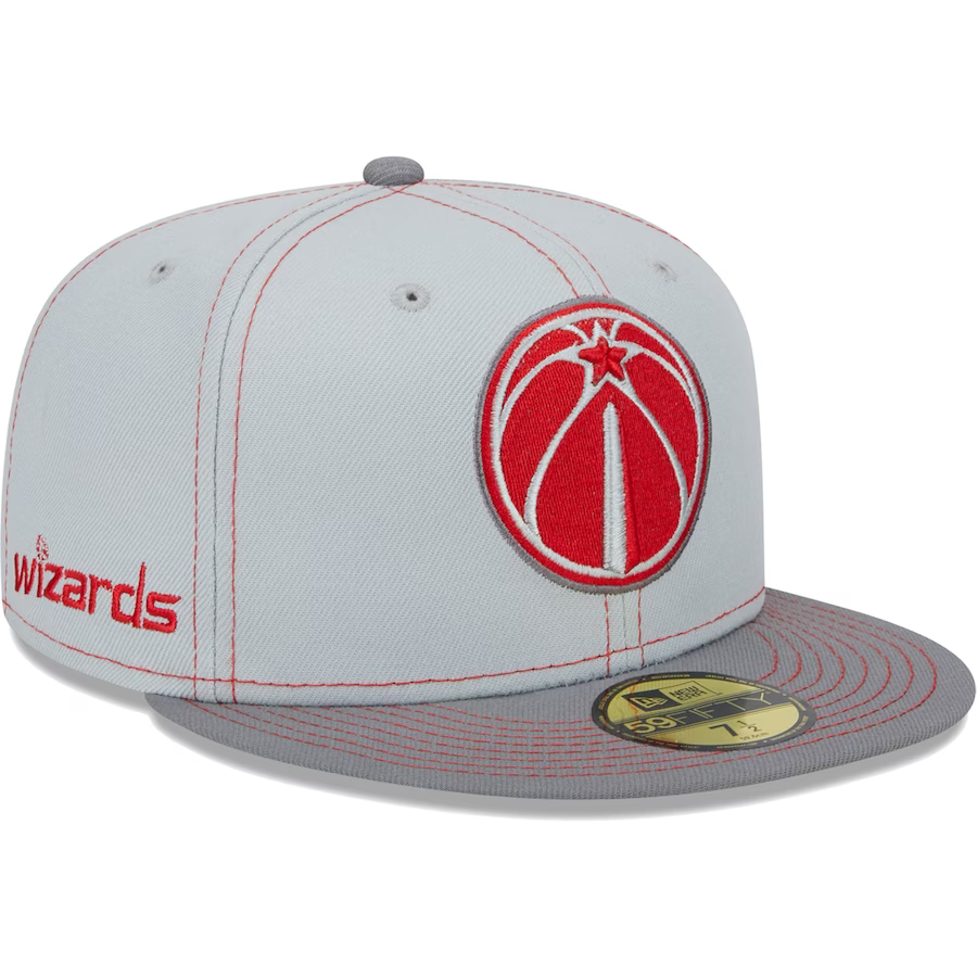 New Era Washington Wizards Gray Color Pop 2023 59FIFTY Fitted Hat