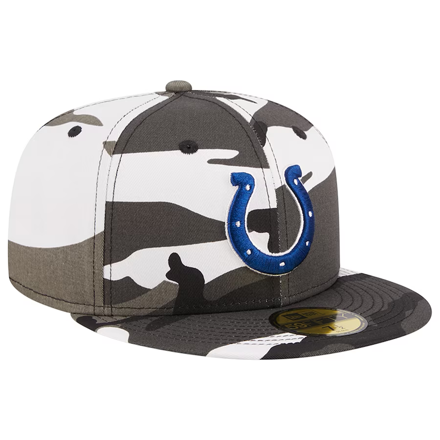 New Era Indianapolis Colts Urban Grey Camo 2023 59FIFTY Fitted Hat