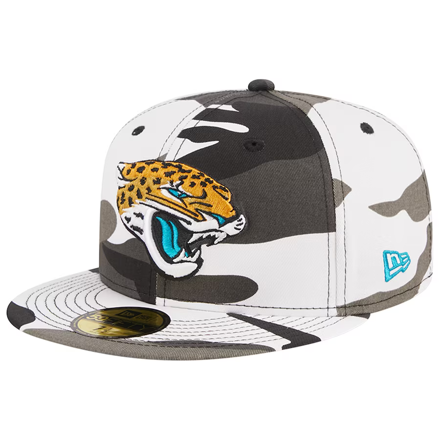 New Era Jacksonville Jaguars Urban Grey Camo 2023 59FIFTY Fitted Hat