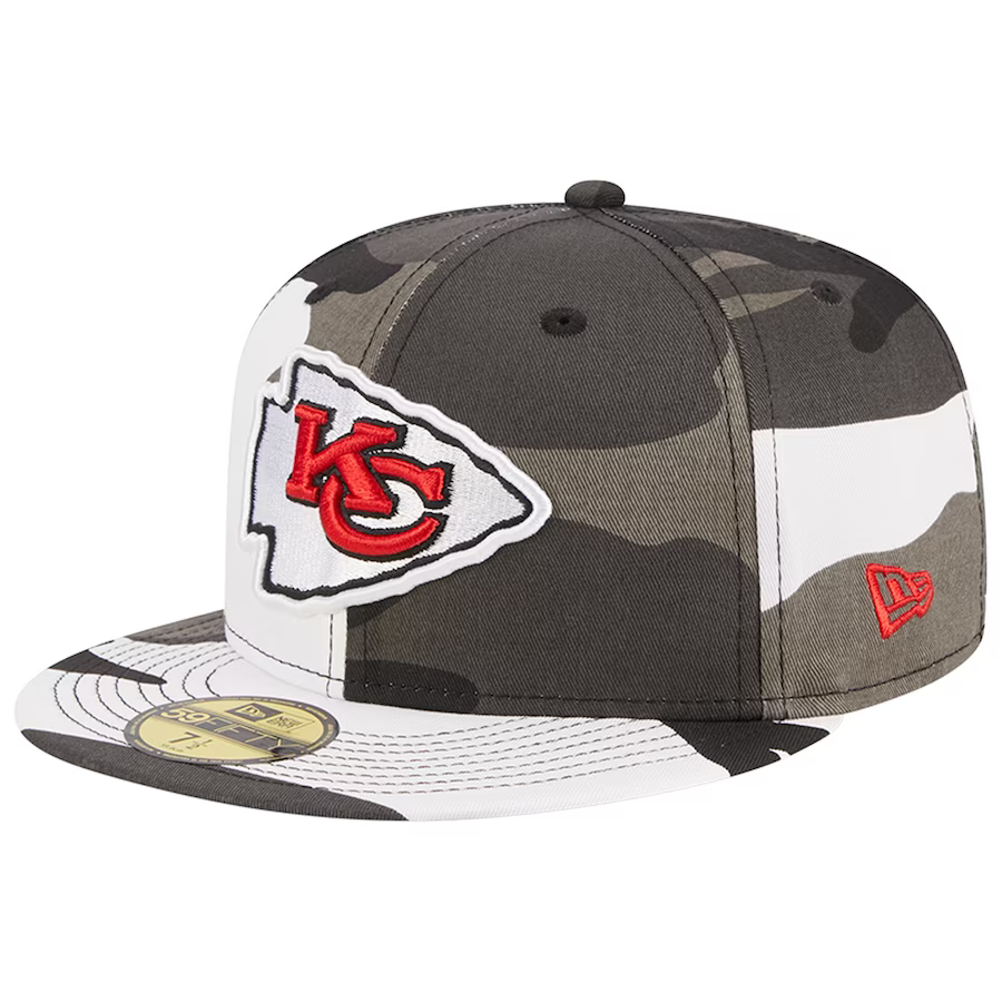 New Era Kansas City Chiefs Urban Grey Camo 2023 59FIFTY Fitted Hat