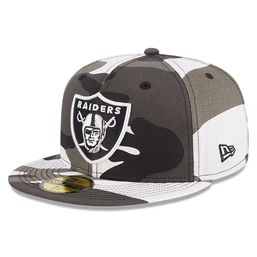 New Era Las Vegas Raiders Urban Grey Camo 2023 59FIFTY Fitted Hat