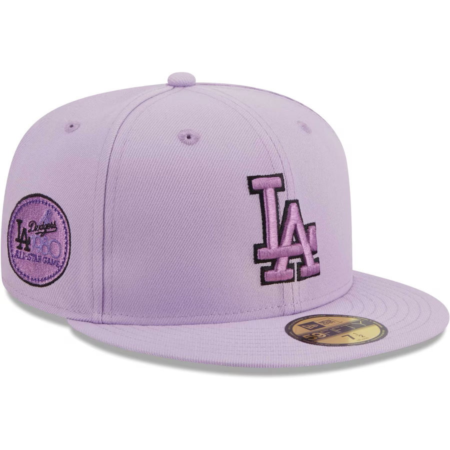 New Era Los Angeles Dodgers Lavender 2023 59FIFTY Fitted Hat