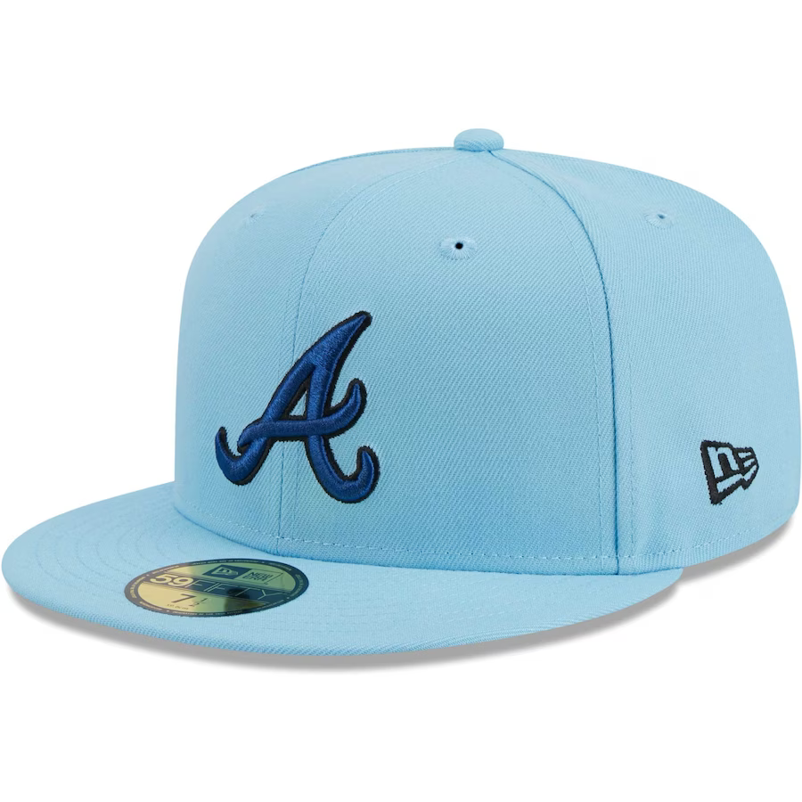 New Era Atlanta Braves Light Blue/Navy 2023 59FIFTY Fitted Hat