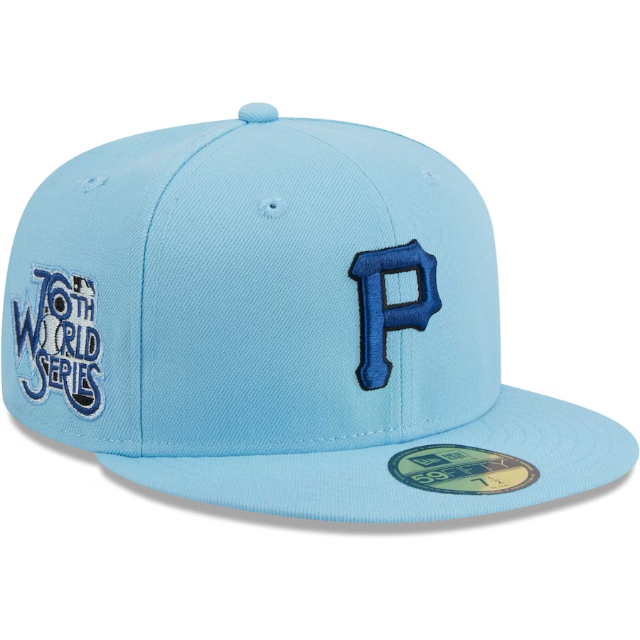 New Era Pittsburgh Pirates Light Blue/Navy 2023 59FIFTY Fitted Hat