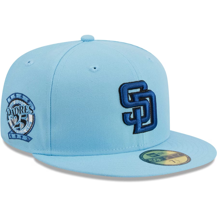 New Era San Diego Padres Light Blue/Navy 2023 59FIFTY Fitted Hat