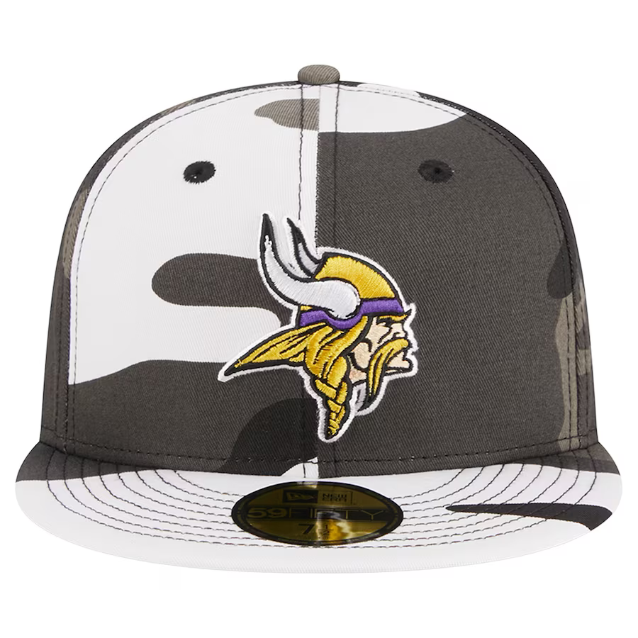 New Era Minnesota Vikings Urban Grey Camo 2023 59FIFTY Fitted Hat