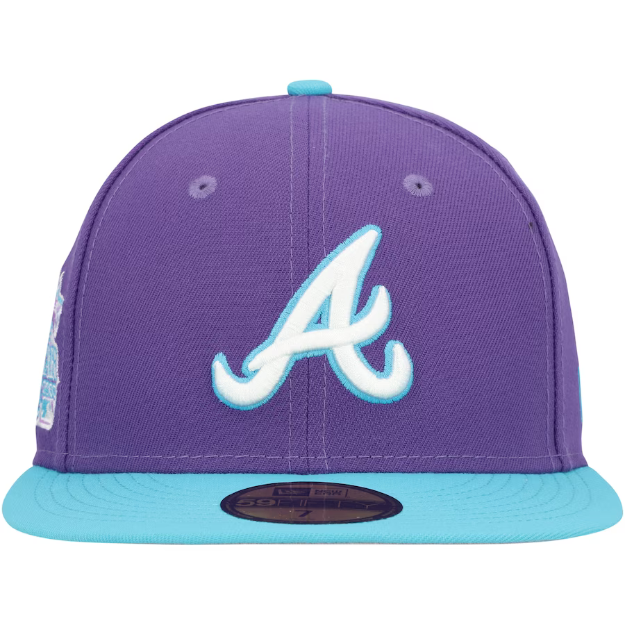 New Era Atlanta Braves Purple Vice 2023 59FIFTY Fitted Hat