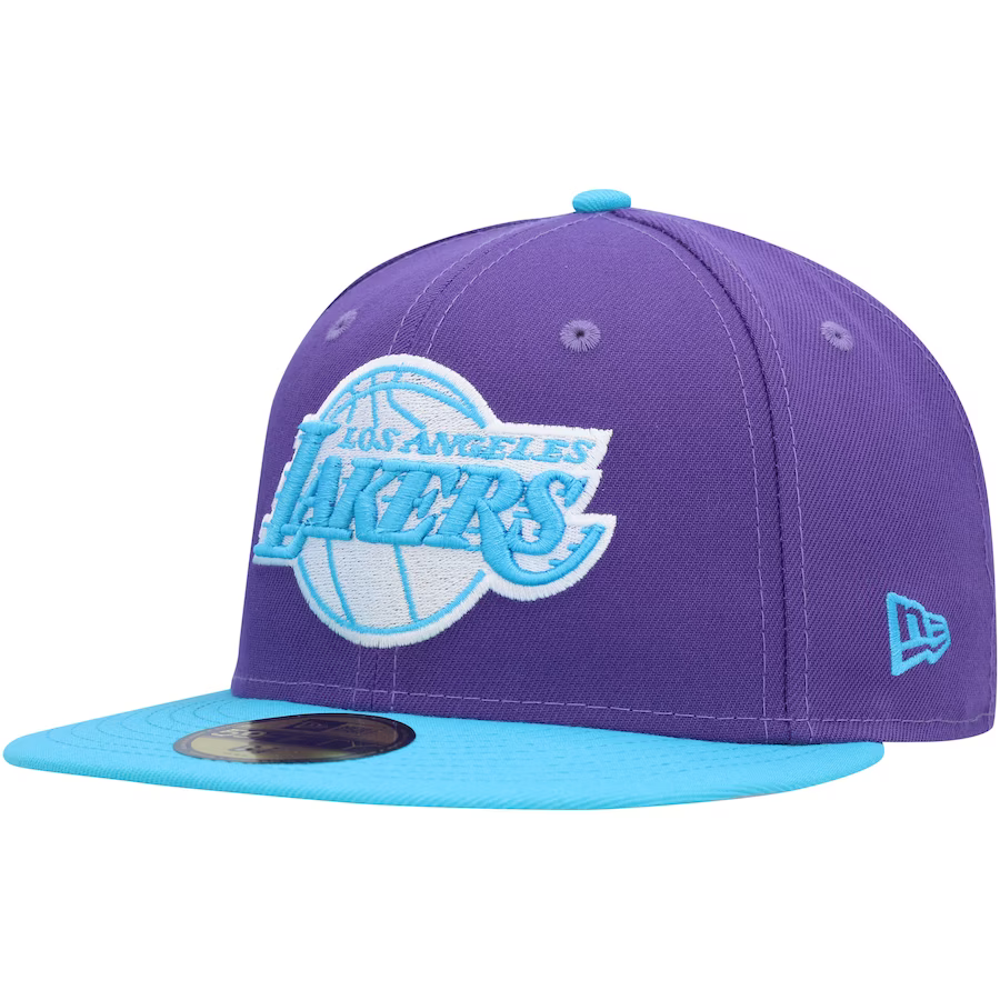 New Era Los Angeles Lakers Purple Vice 2023 59FIFTY Fitted Hat