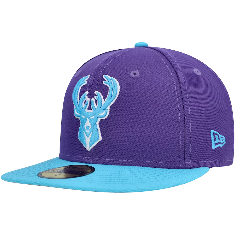 New Era Milwaukee Bucks Purple Vice 2023 59FIFTY Fitted Hat