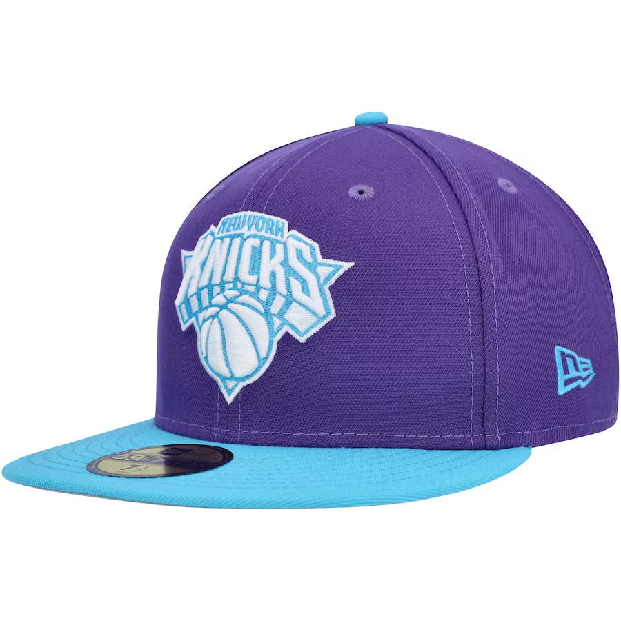 New Era New York Knicks Purple Vice 2023 59FIFTY Fitted Hat