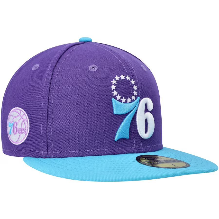 New Era Philadelphia 76ers Purple Vice 2023 59FIFTY Fitted Hat