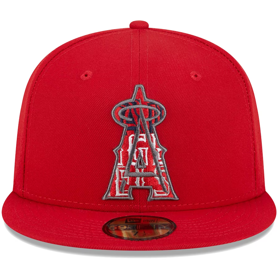 New Era Los Angeles Angels Script Fill 2023 59FIFTY Fitted Hat