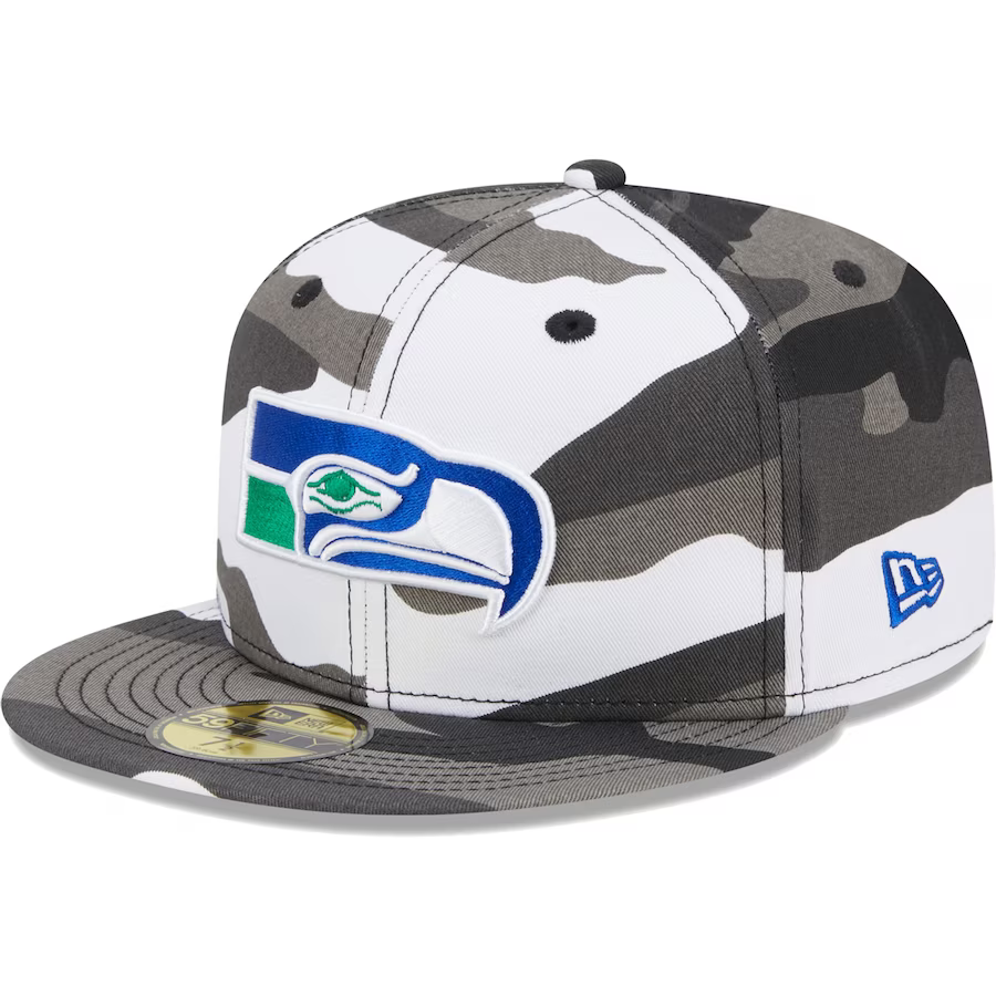 New Era Seattle Seahawks Urban Grey Camo 2023 59FIFTY Fitted Hat