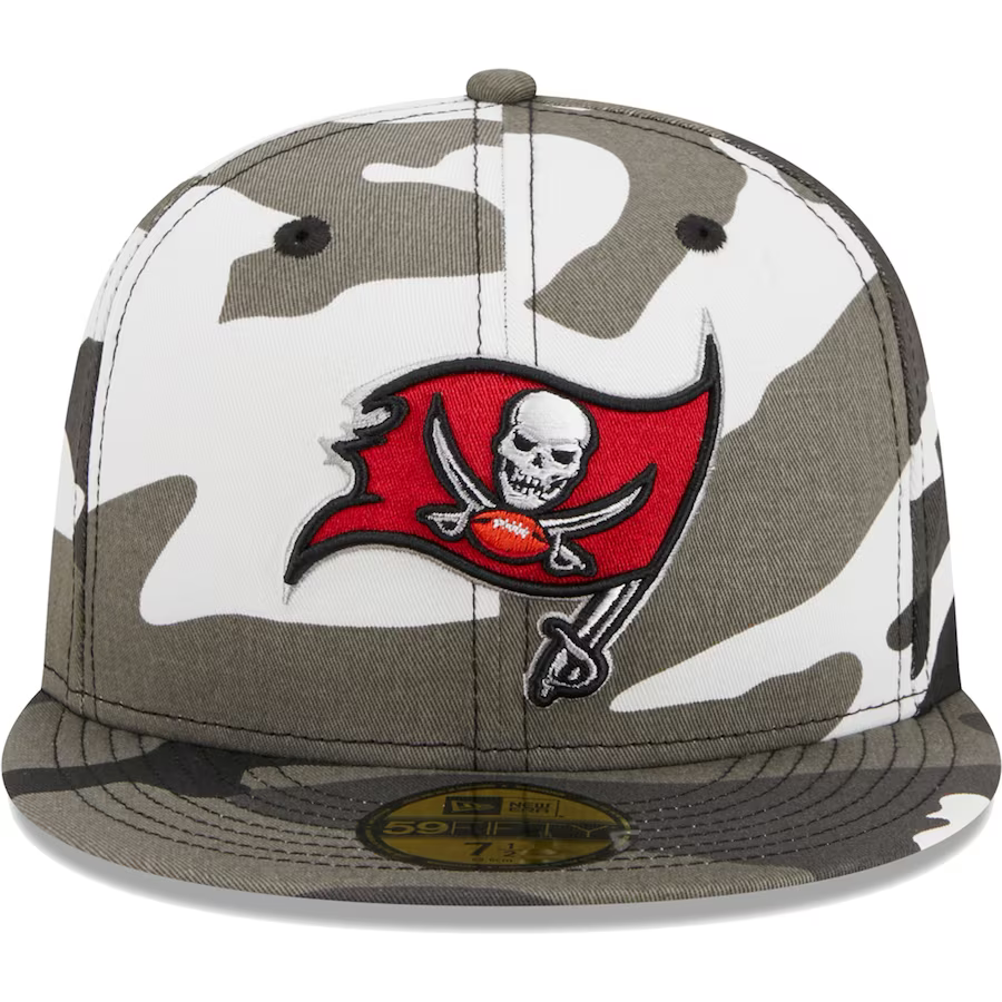 New Era Tampa Bay Buccaneers Urban Grey Camo 2023 59FIFTY Fitted Hat