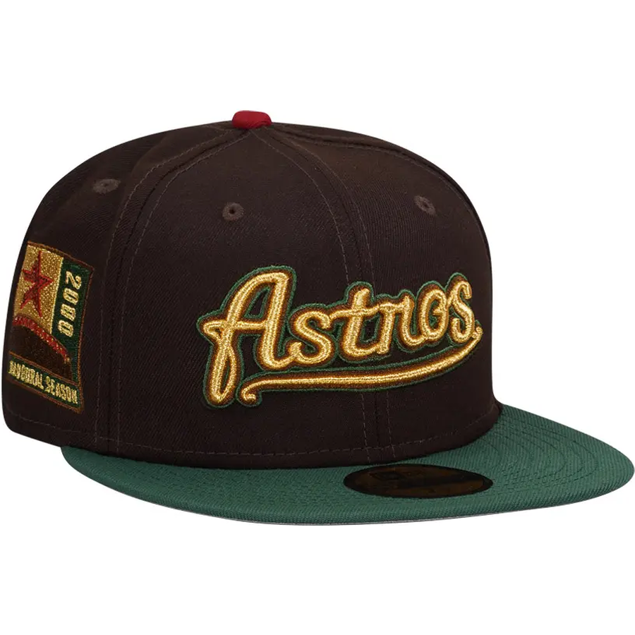 New Era Houston Astros 2000 Inaugural Season Burnt Gold 59FIFTY Fitted Hat