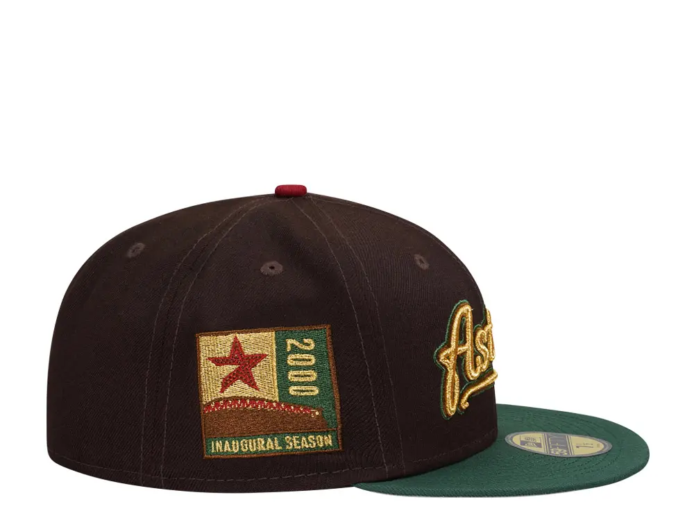 New Era Houston Astros 2000 Inaugural Season Burnt Gold 59FIFTY Fitted Hat