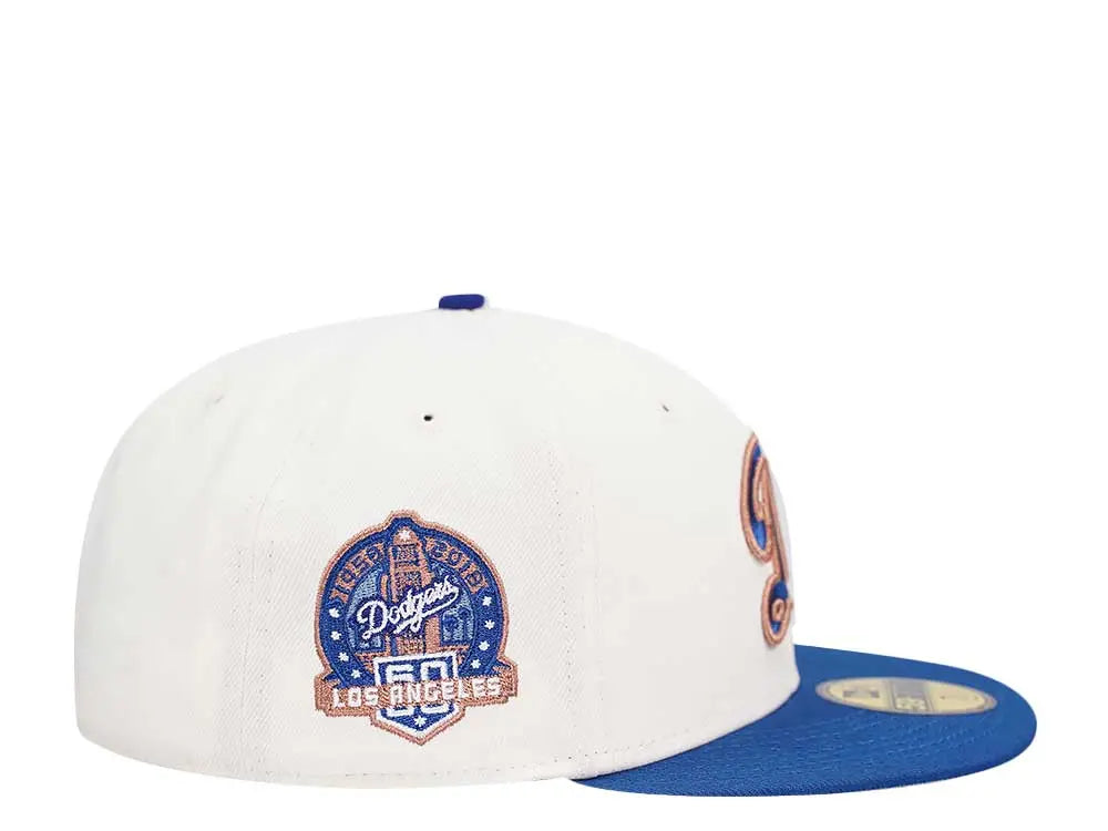 New Era Los Angeles Dodgers 60th Anniversary White/Blue 59FIFTY Fitted Hat
