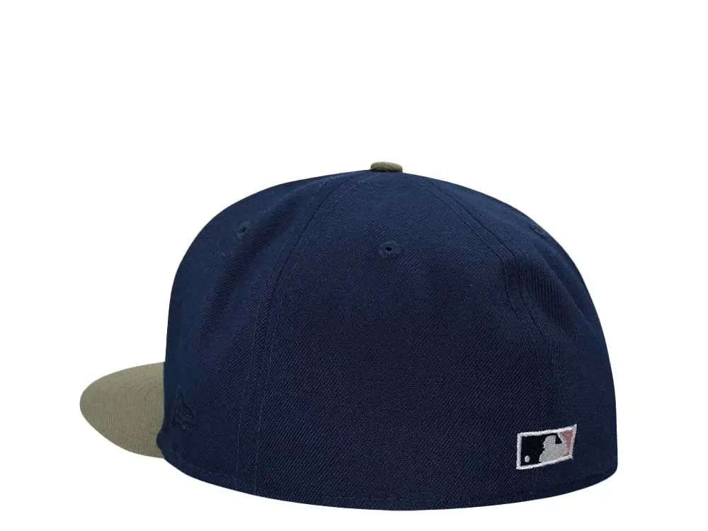 New Era Los Angeles Dodgers 50th Anniversary Ocean/Olive/Pink 59FIFTY Fitted Hat