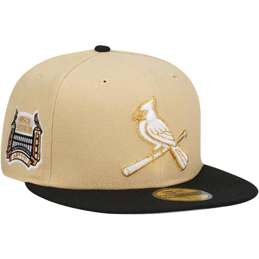 New Era St. Louis Cardinals Busch Stadium Vegas Gold/ Black 59FIFTY Fitted Hat