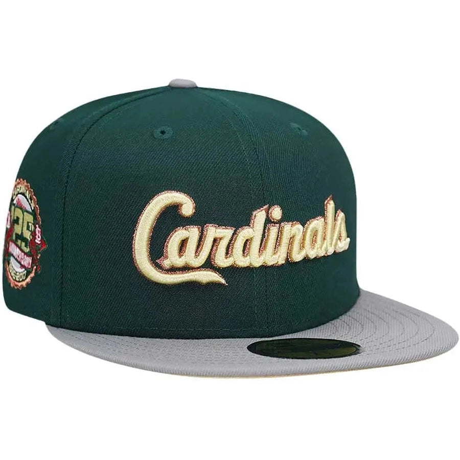 New Era St. Louis Cardinals 125th Anniversary Dark Green/Vegas 59FIFTY Fitted Hat