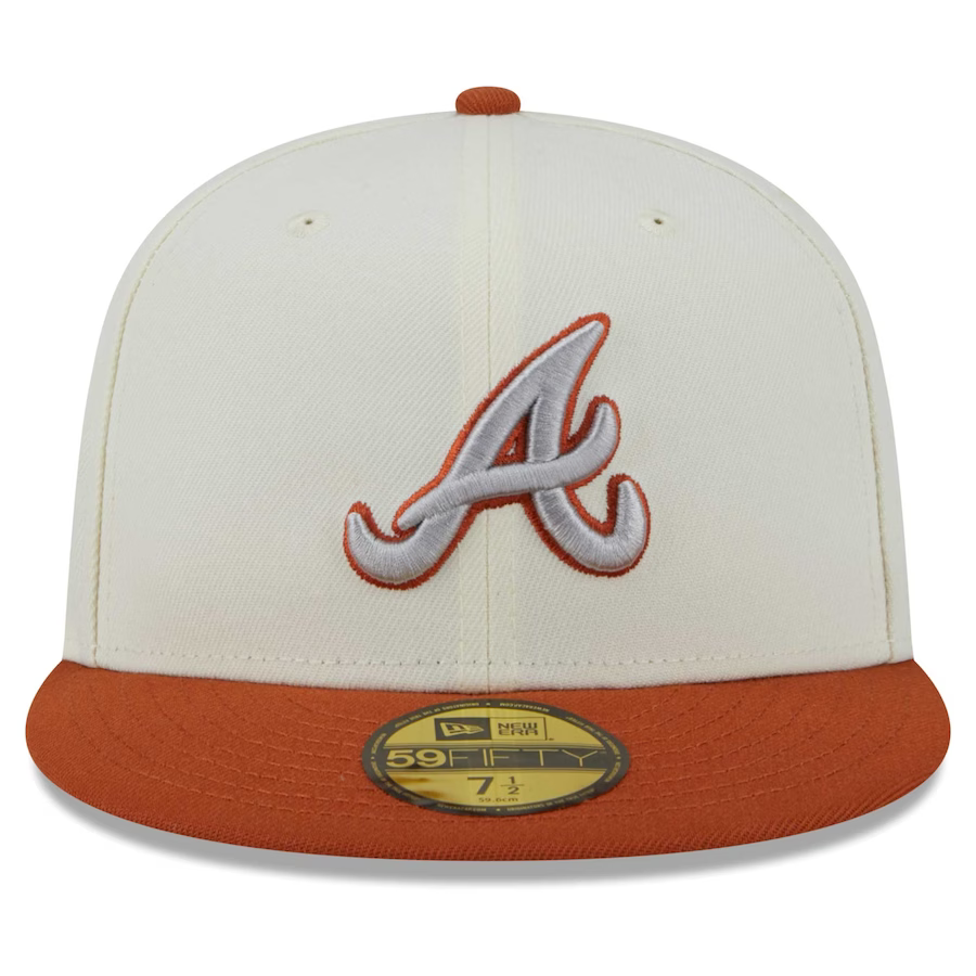 New Era Atlanta Braves Cream/Rust Orange 2023 59FIFTY Fitted Hat