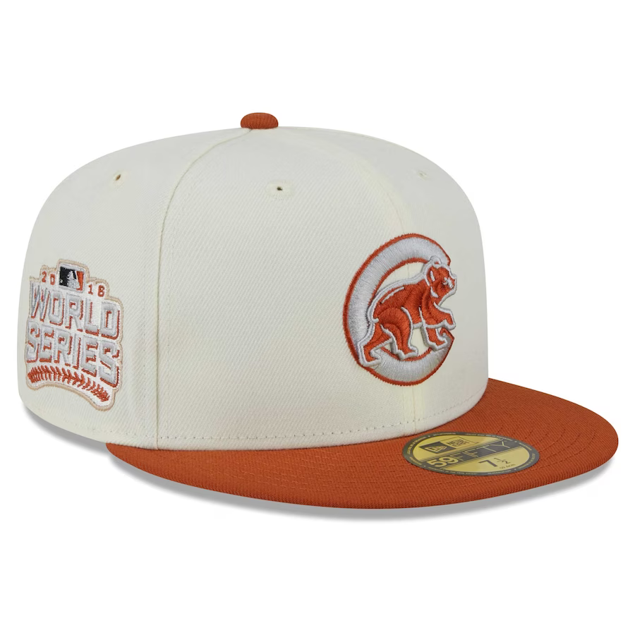 New Era Chicago Cubs Cream/Rust Orange 2023 59FIFTY Fitted Hat