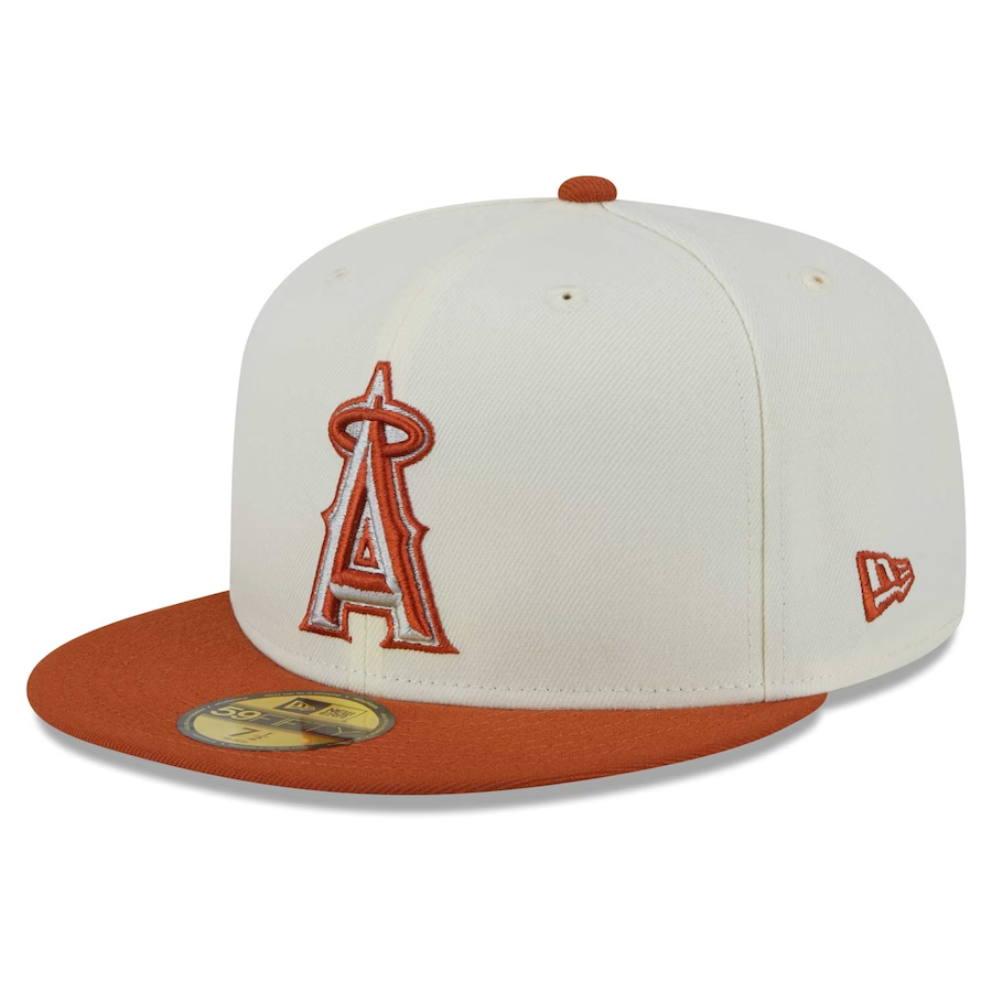 New Era Los Angeles Angels Cream Rust Orange 2023 59FIFTY Fitted Hat New Era Los Angeles Angels Cream Rust Orange 2023 59FIFTY Fitted Hat