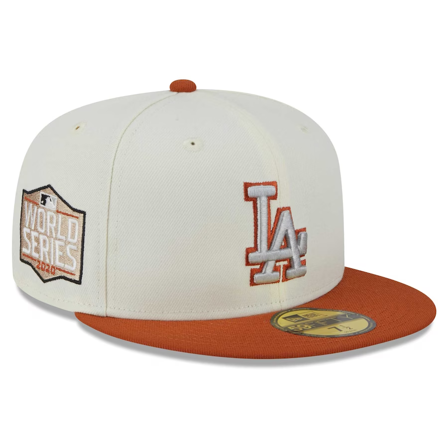 New Era Los Angeles Dodgers Cream/Rust Orange 2023 59FIFTY Fitted Hat