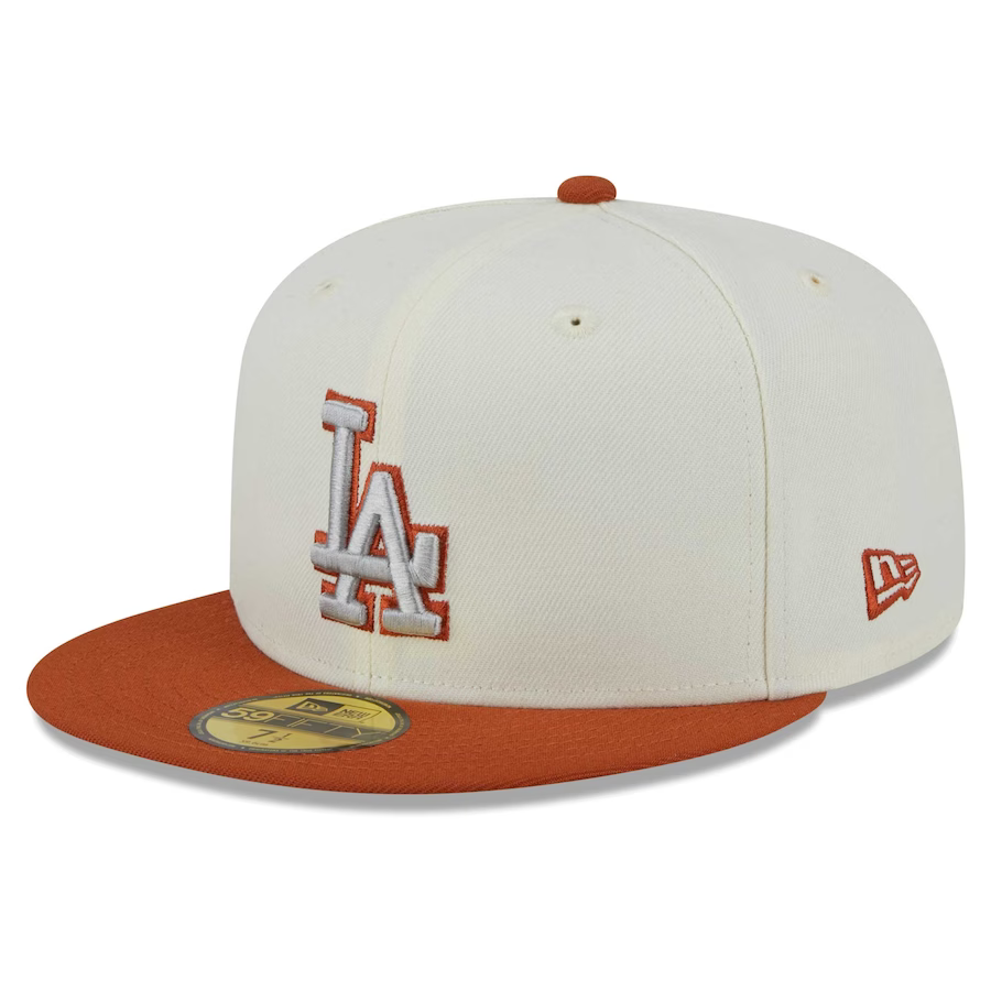 New Era Los Angeles Dodgers Cream/Rust Orange 2023 59FIFTY Fitted Hat