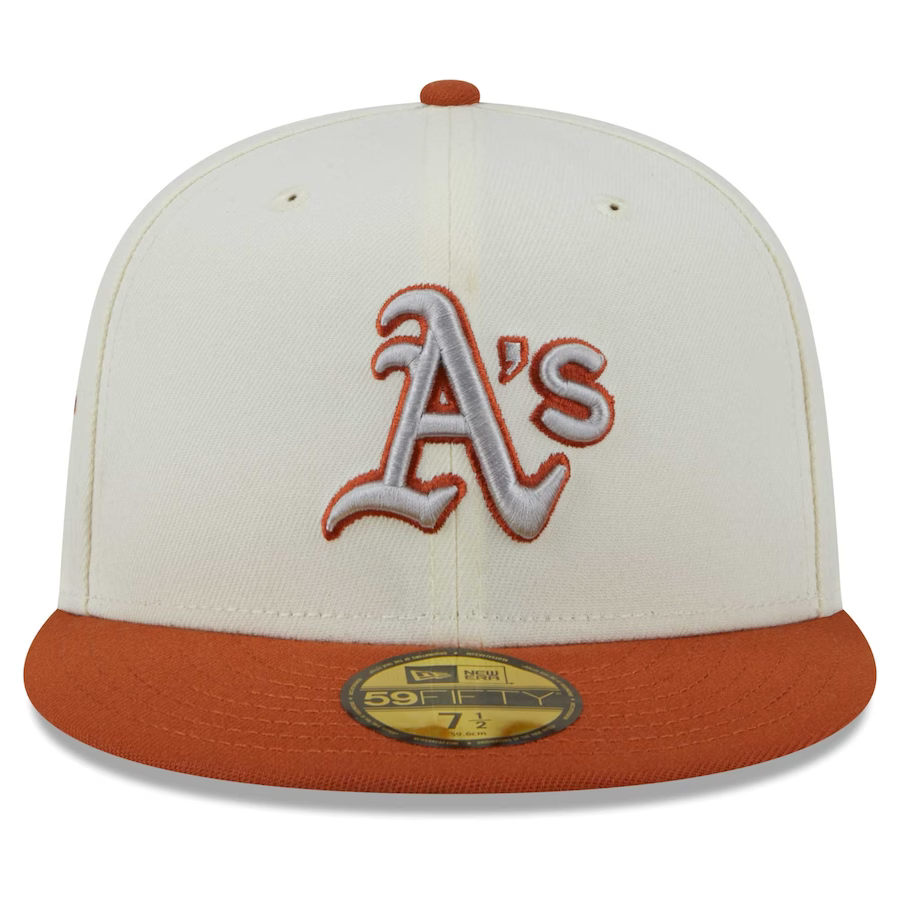 New Era Oakland Athletics Cream/Rust Orange 2023 59FIFTY Fitted Hat