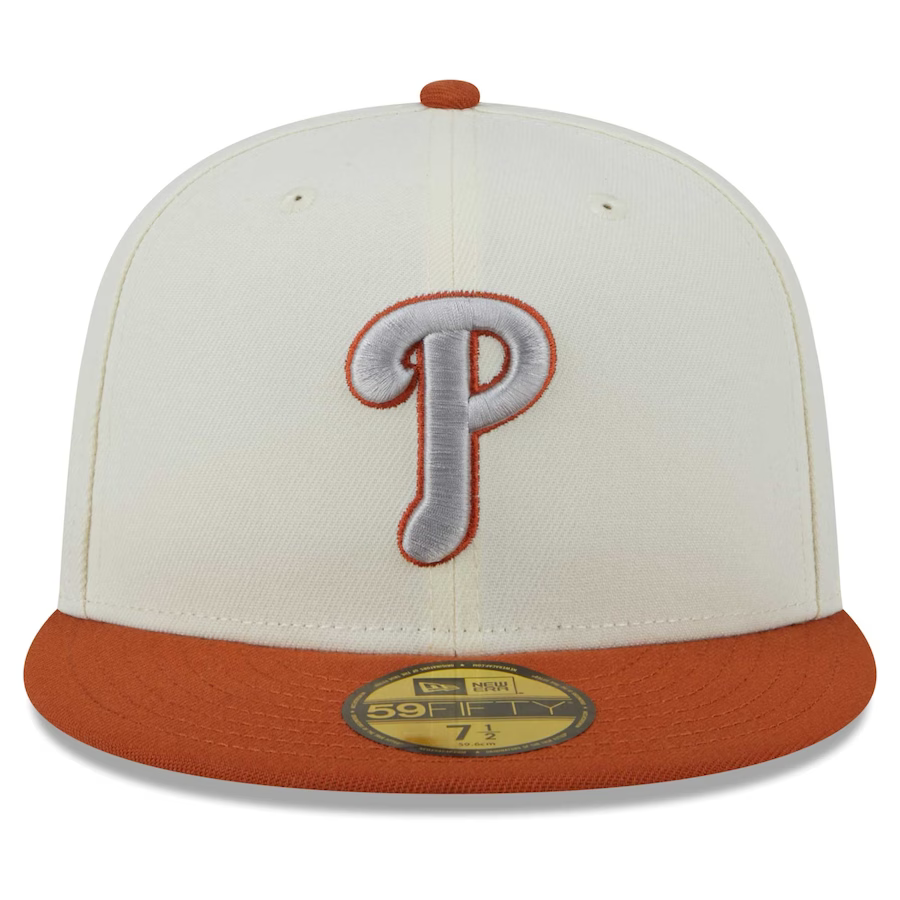 New Era Philadelphia Phillies Cream/Rust Orange 2023 59FIFTY Fitted Hat