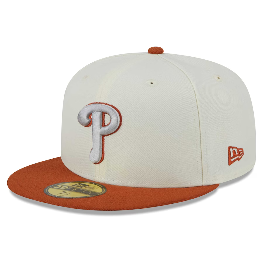 New Era Philadelphia Phillies Cream/Rust Orange 2023 59FIFTY Fitted Hat